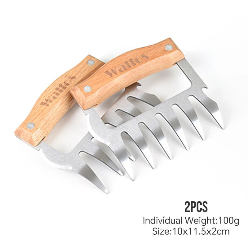 Walfos Bear Claw Meat Ripper Loosely Divided Ripped Meat Shredder Barbecue Slitting Artifact Home Cooked Food Kitchen Tools - Walfos® Kitchenware