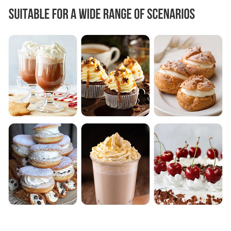 Walfos Buttercream gunCake buttercream laminating gunSnow Top CoffeeHousehold milk siphon bottleBaking toolsButtercream frother - Walfos® Kitchenware