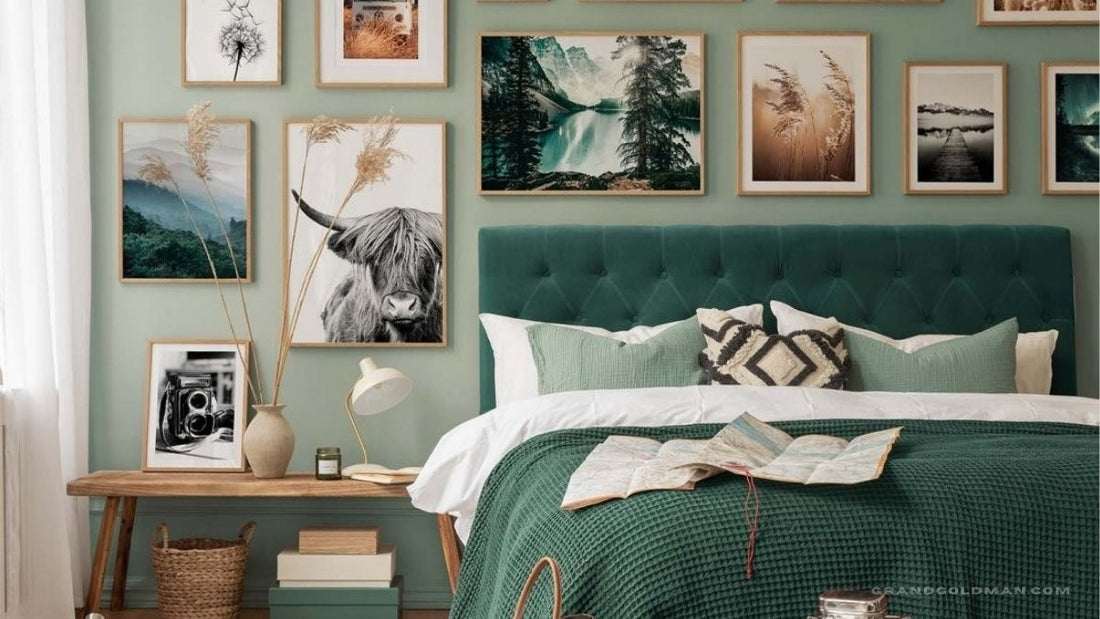 Gallery wall home decor ideas - Grand Goldman