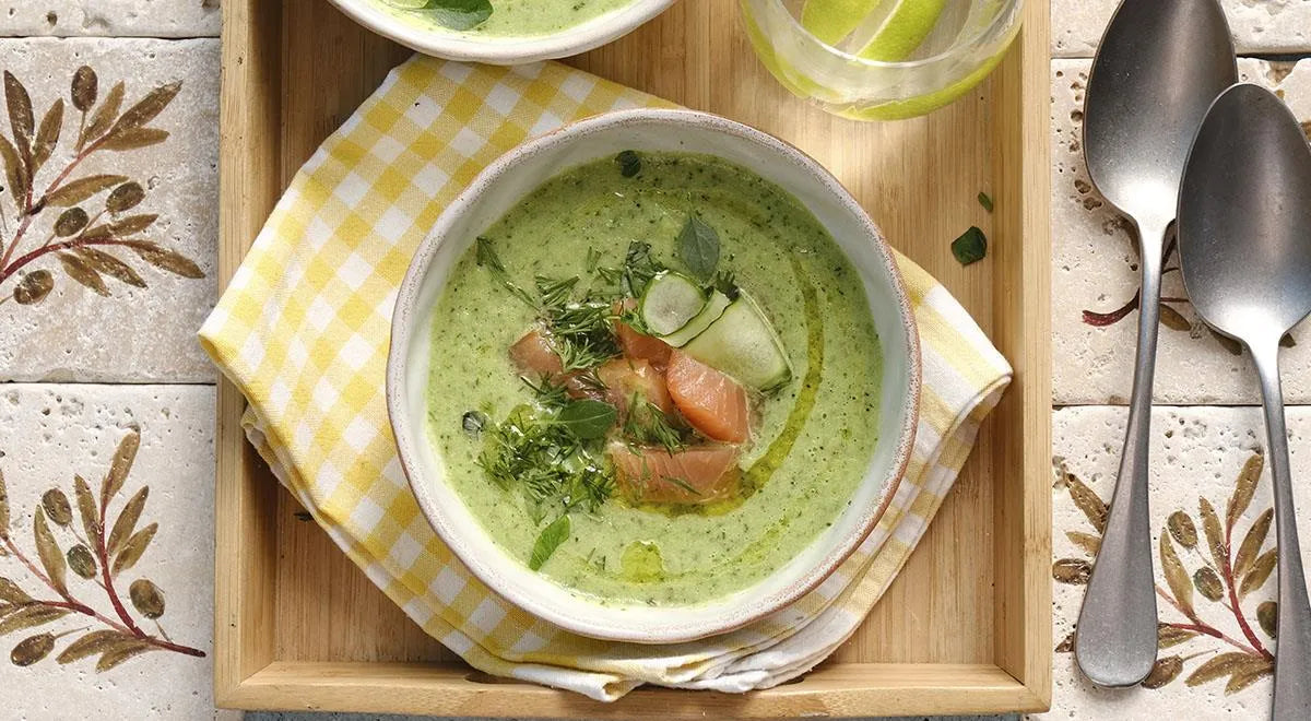 Cucumber Gazpacho with Smoked Salmon: A Chilled Summer Delight - Walfosbrand.com