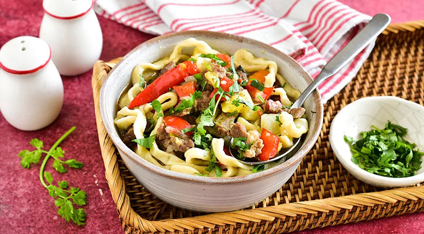 Slow Cooker Lagman: Hearty Uzbek Beef Noodle Soup - Walfosbrand.com