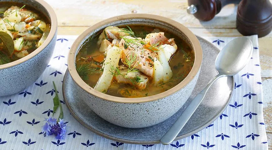Kubanskaya Fish Soup (Ukha) with Three Types of Fish - Walfosbrand.com