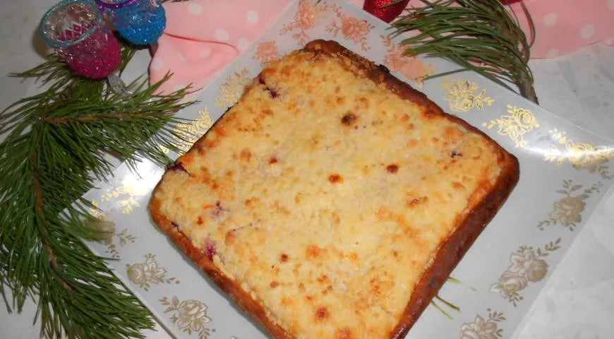 Cherry Ricotta Yeast Pie with Streusel Topping - Walfosbrand.com
