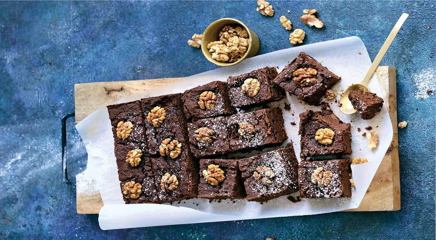 Red Bean and Flaxseed Flour Brownies - Walfosbrand.com