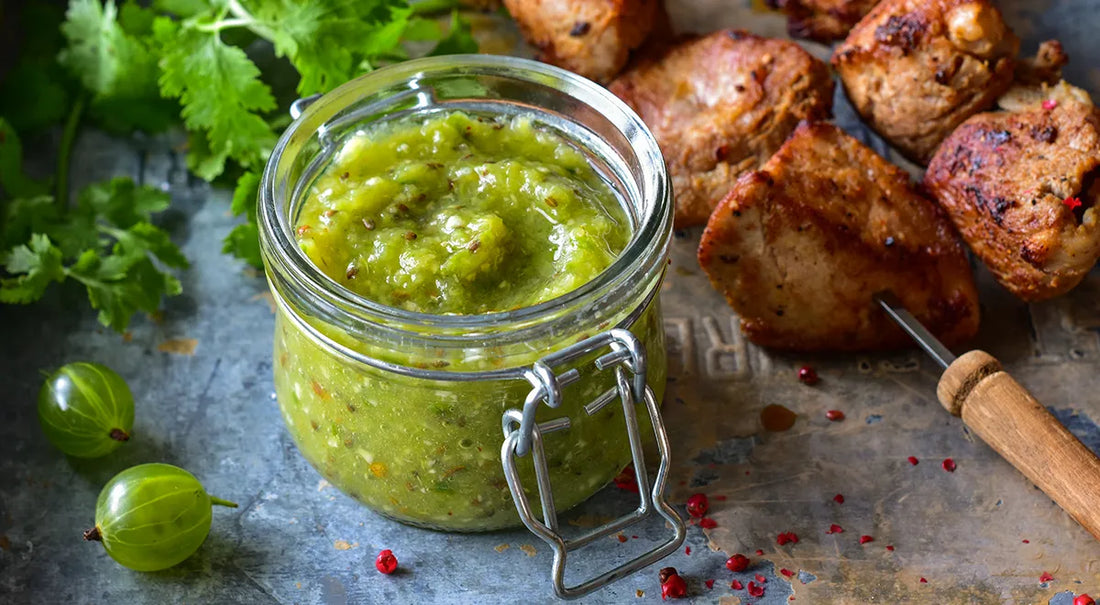 Spicy Green Gooseberry Sauce - Walfosbrand.com