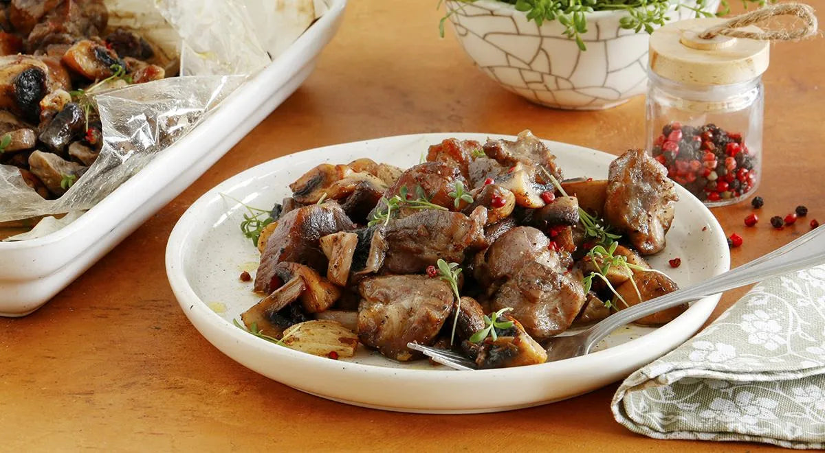 Pork with Mushrooms in a Roasting Bag - Walfosbrand.com