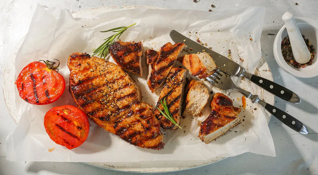 Grilled Pork Steak with Soy-Ginger Marinade - Walfosbrand.com