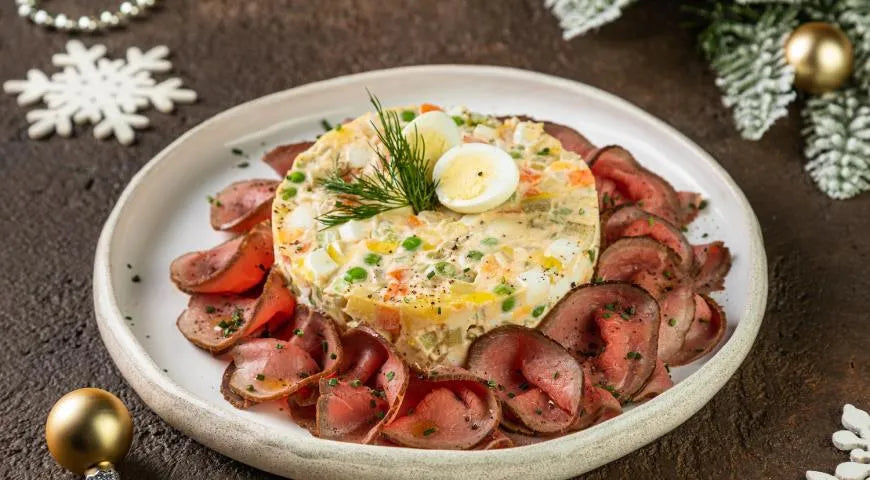 Veal Olivier Salad: A Luxurious Twist on a Russian Classic - Walfosbrand.com