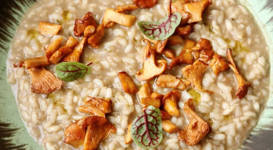 Chanterelle Risotto with Truffle Oil - Walfosbrand.com