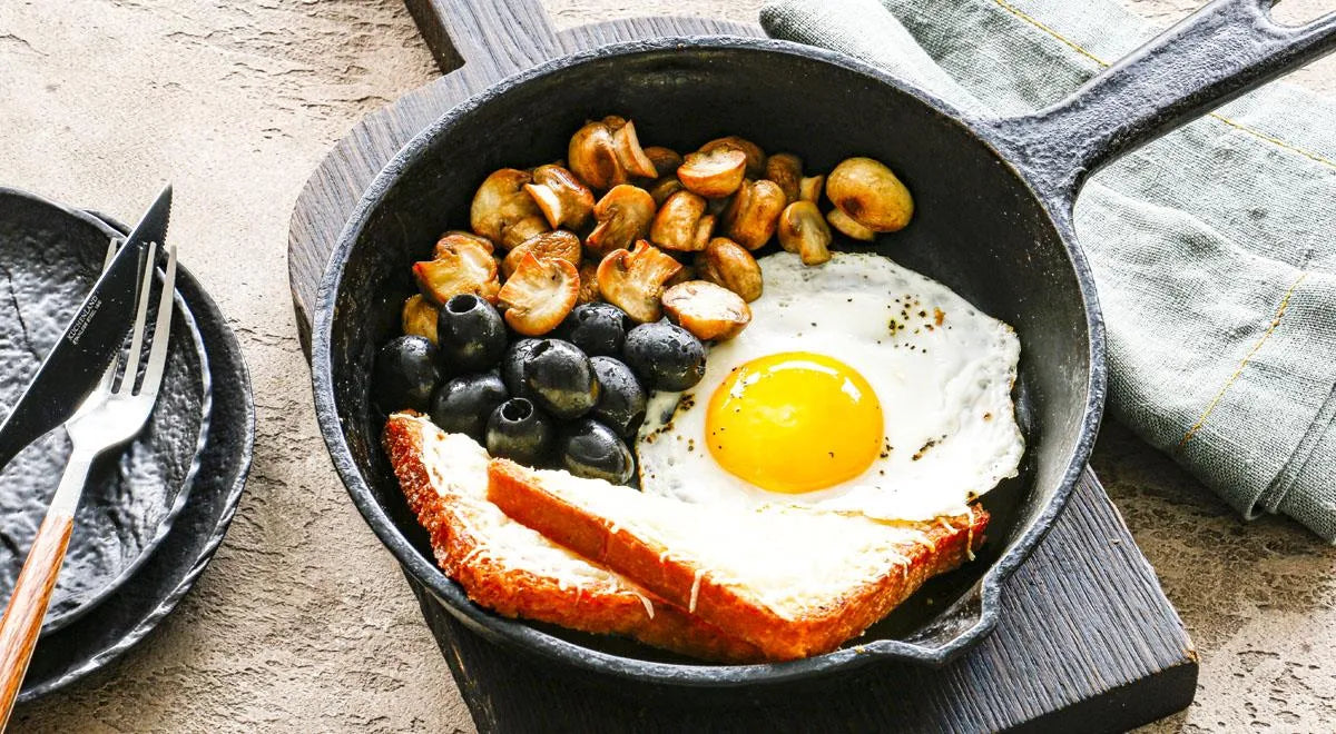 Fried Eggs with Mushrooms - Walfosbrand.com