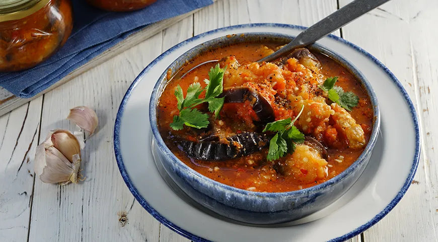 Mother-in-Law's Tongue Eggplant Preserve: A Fiery Russian Winter Classic - Walfosbrand.com