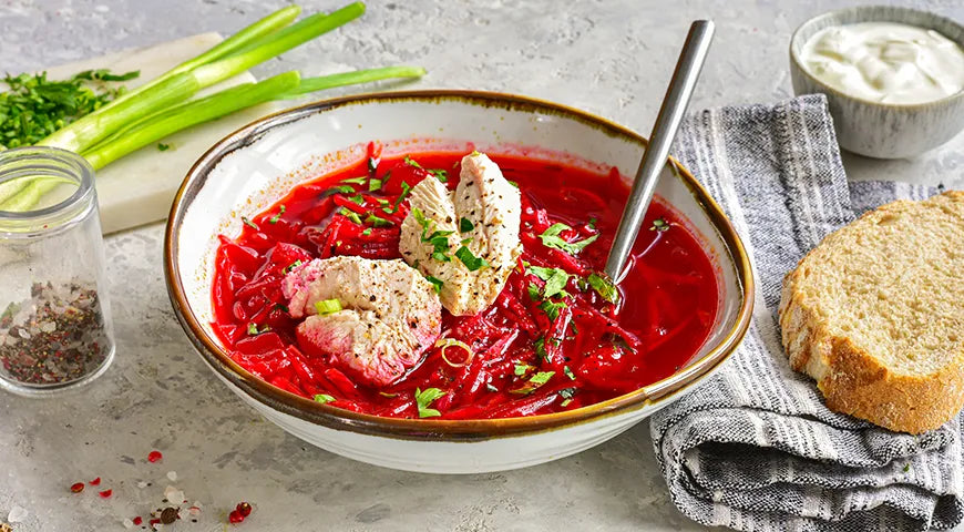 Beetroot Soup with Chicken (Svekolnik) - Walfosbrand.com