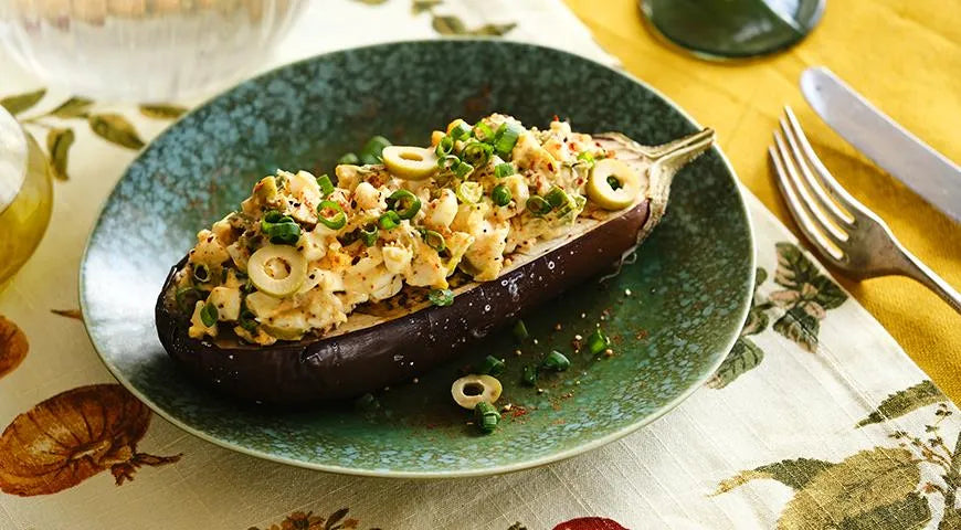 Baked Eggplant with Smoked Egg Salad - Walfosbrand.com