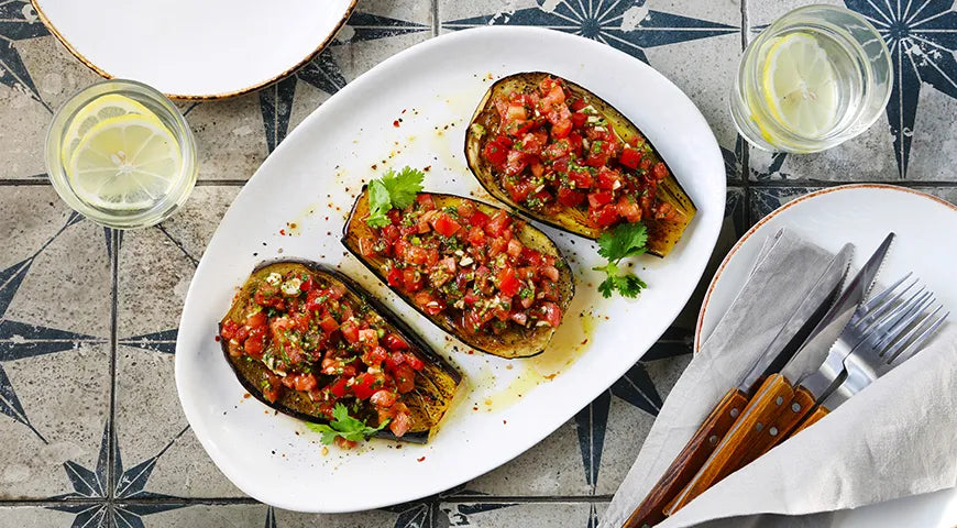 Roasted Eggplant with Tomatoes in Georgian Style - Walfosbrand.com