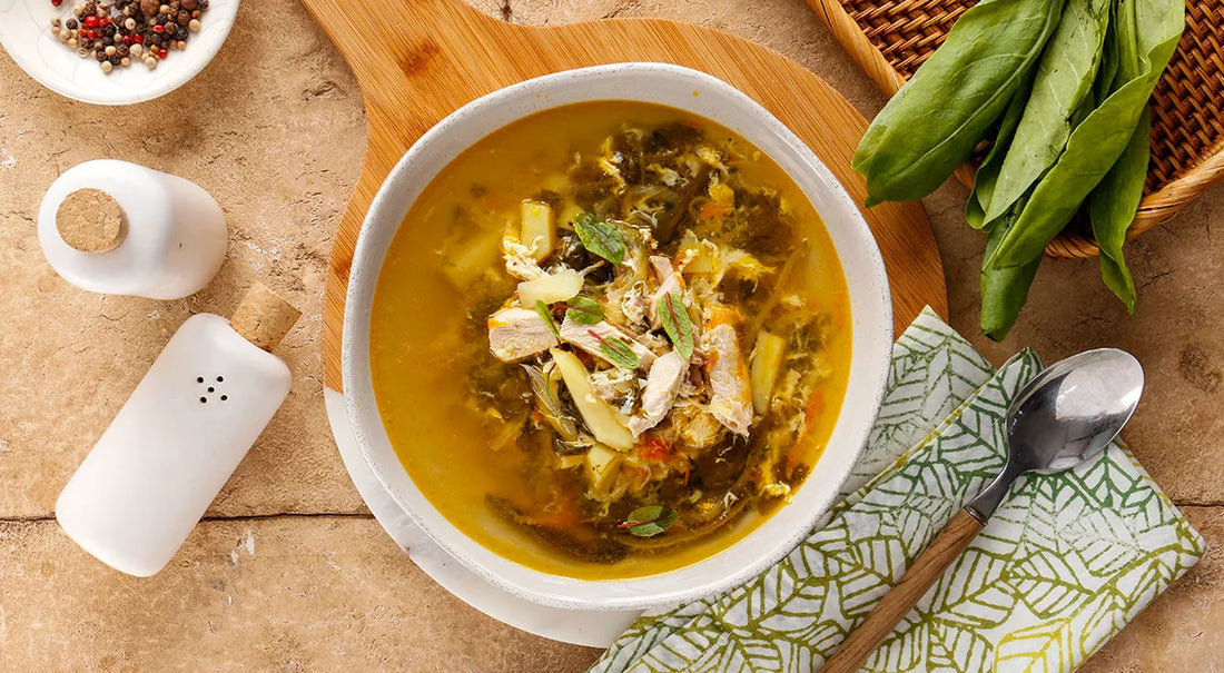 Sorrel Soup with Chicken and Egg - Walfosbrand.com