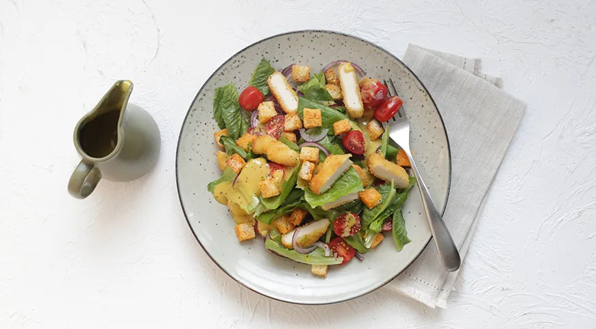 Caesar Salad with Turkey Schnitzel - Walfosbrand.com