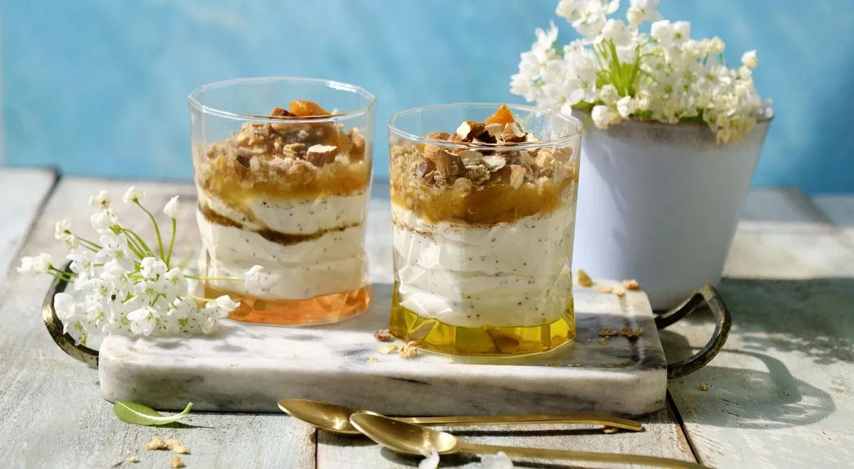 Creamy Poppy Seed Mousse with Apricots - Walfosbrand.com