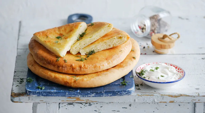Georgian Cheese Flatbreads with Suluguni - Walfosbrand.com