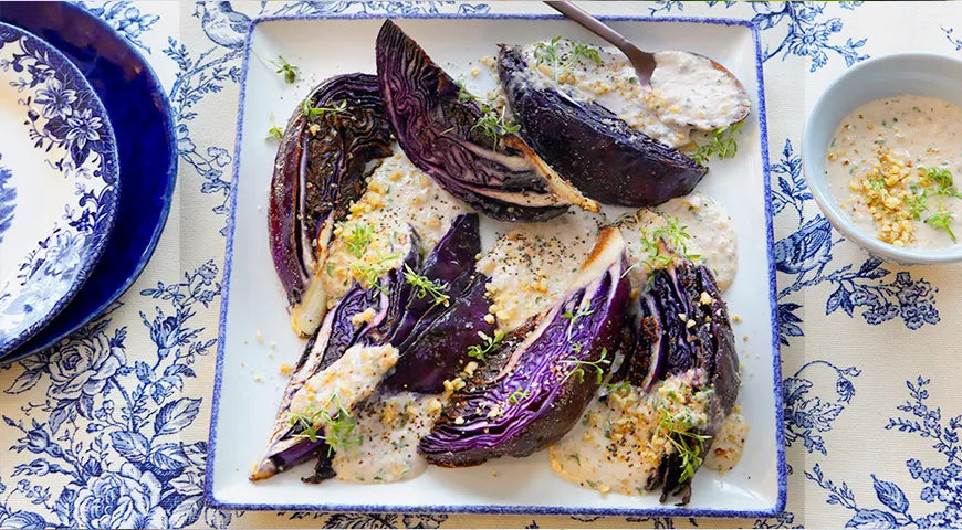 Fried Red Cabbage with Nut Sauce - Walfosbrand.com