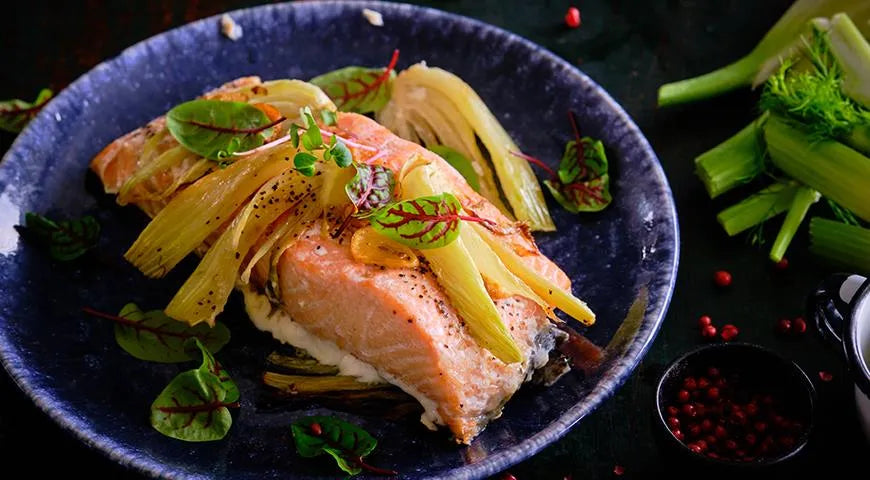 Salmon with Fennel in a Foil Parcel - Walfosbrand.com
