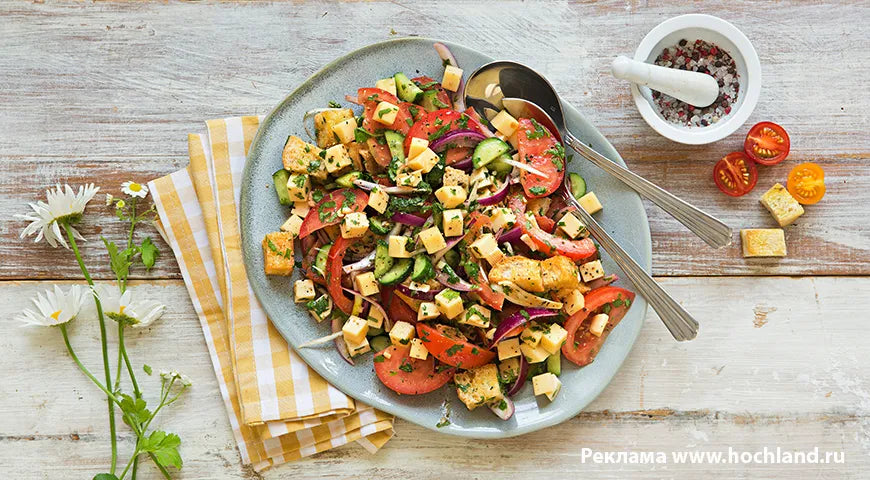 Summer Salad with Cheese Croutons - Walfosbrand.com