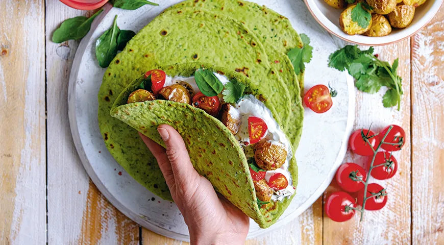 Tortilla with Baby Potatoes and Cherry Tomatoes - Walfosbrand.com