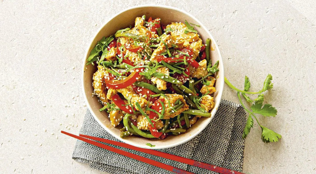 Turkey Stir-Fry with Green Beans and Bell Pepper - Walfosbrand.com