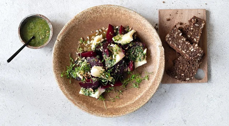Baked Beets with Suluguni and Pesto - Walfosbrand.com