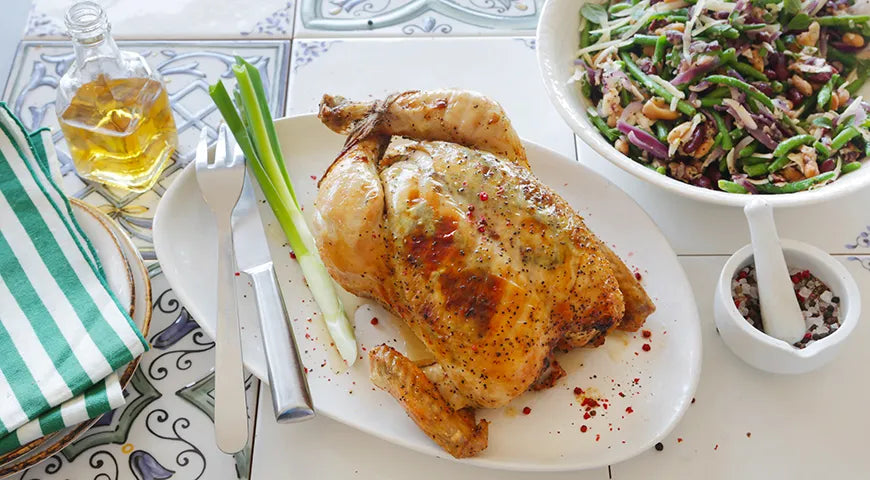 Roasted Chicken with Herb Butter and Scallions - Walfosbrand.com