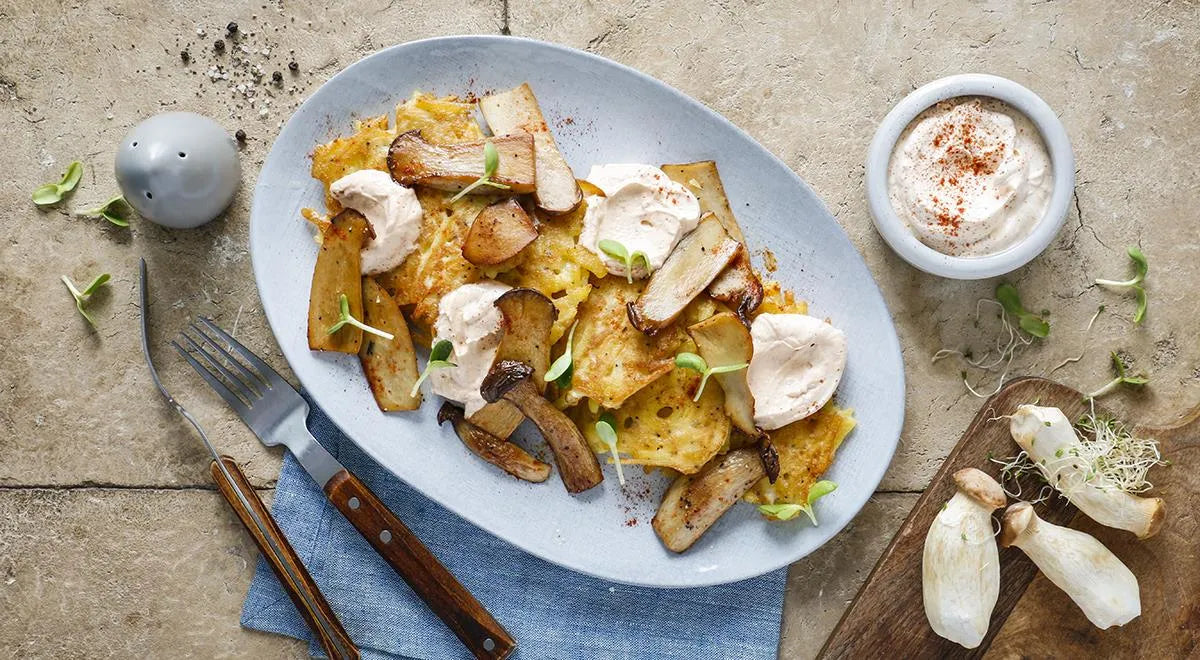 Potato Rösti with Eryngii Mushrooms - Walfosbrand.com