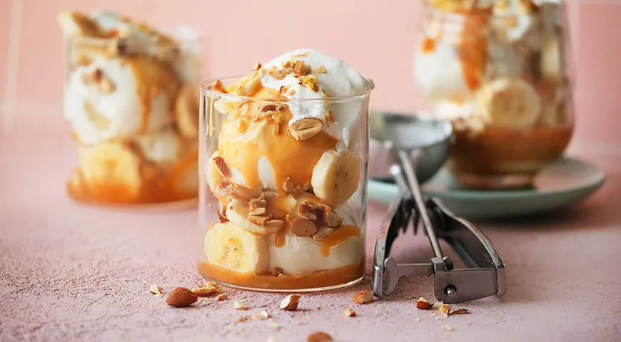 Banana Dessert with Caramel and Ice Cream - Walfosbrand.com