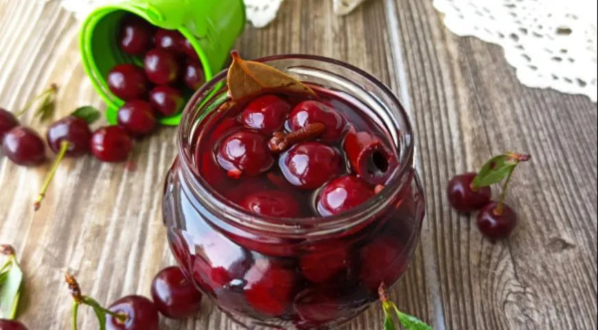 Norwegian-Style Marinated Cherries with Red Wine - Walfosbrand.com