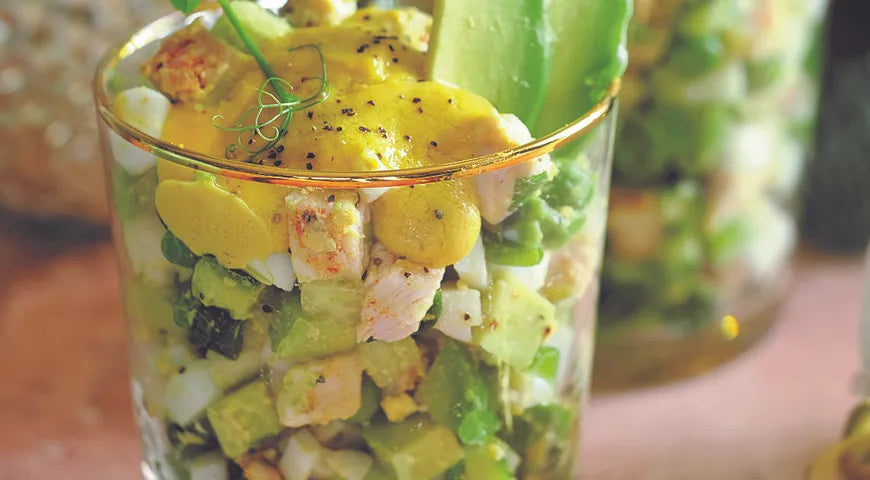 Light Olivier Salad Without Potato with Olive Dressing - Walfosbrand.com