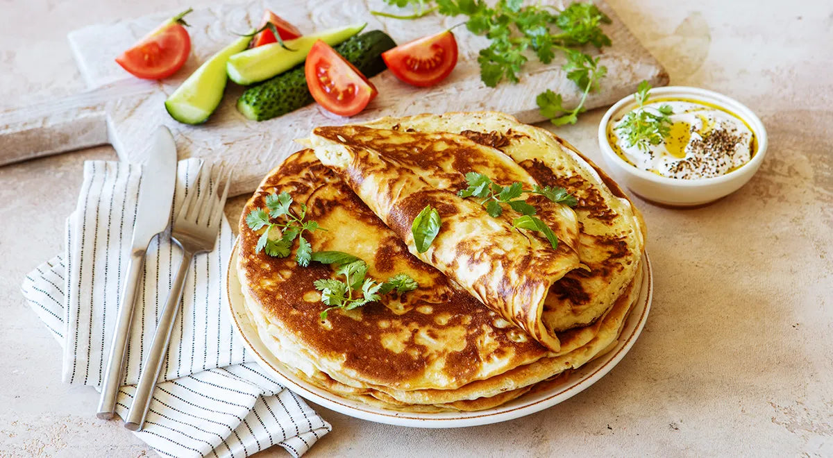 Kefir Pancakes with Caramelized Onions - Walfosbrand.com