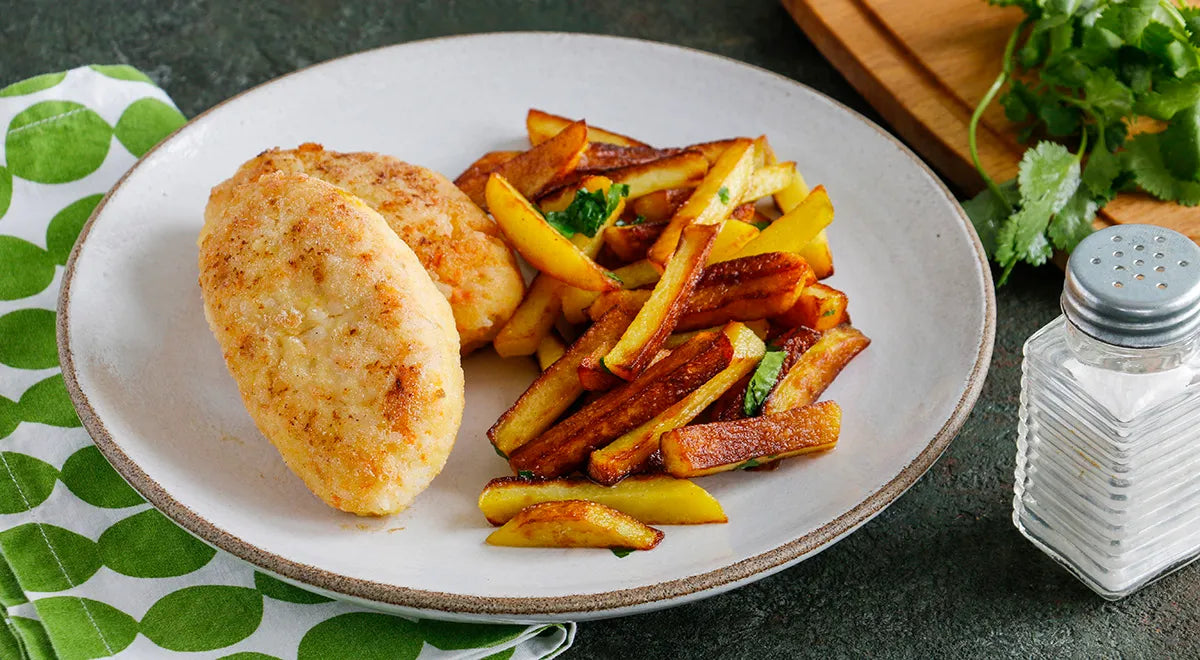 Cod Cutlets with Rice and Carrots - Walfosbrand.com