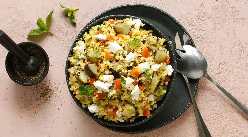 Millet with Vegetables and Feta - Walfosbrand.com