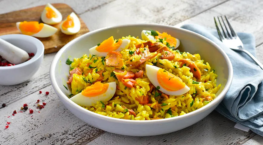 Smoked Fish and Curry Rice with Creamy Sauce - Walfosbrand.com