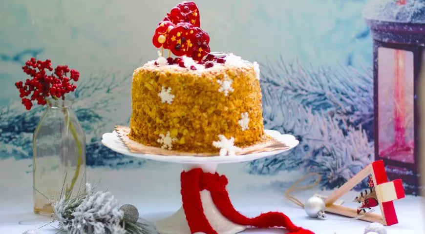 Shortbread Cake "Spiced Honey Cranberry - Walfosbrand.com