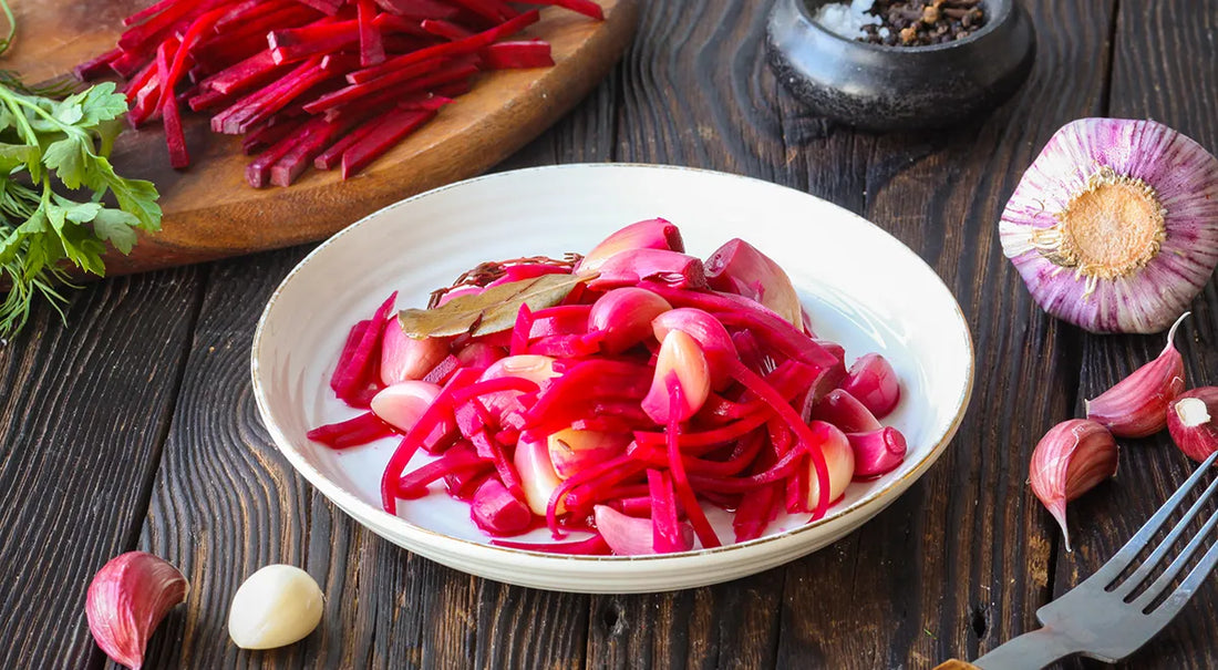 Pickled Garlic Cloves with Beets - Walfosbrand.com