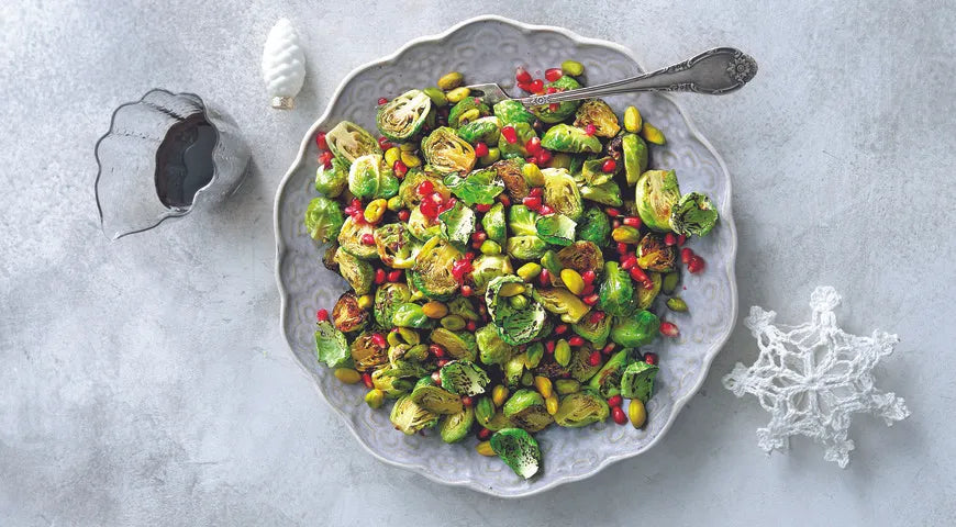 Brussels Sprouts with Pistachios and Pomegranate - Walfosbrand.com