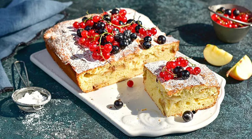 Delicious Semolina Cake with Apples (Mannik s Yablokami) - Walfosbrand.com