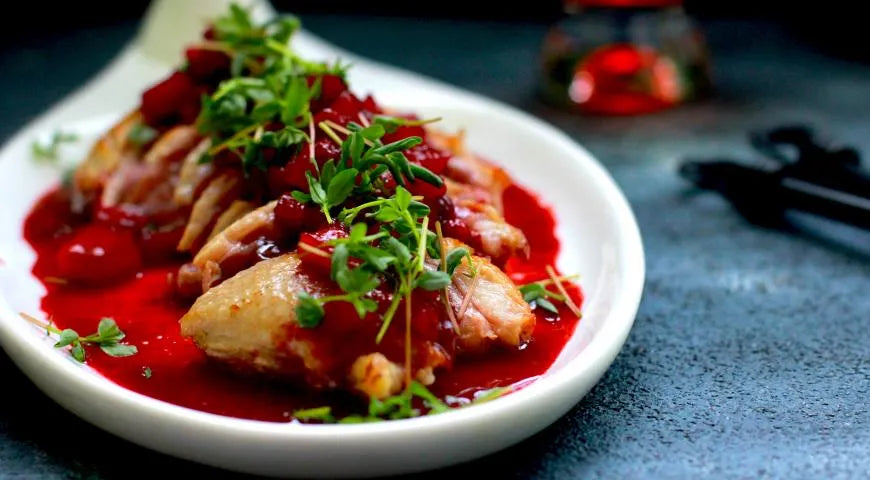 Duck Magret with Spiced Apple-Lingonberry Sauce - Walfosbrand.com