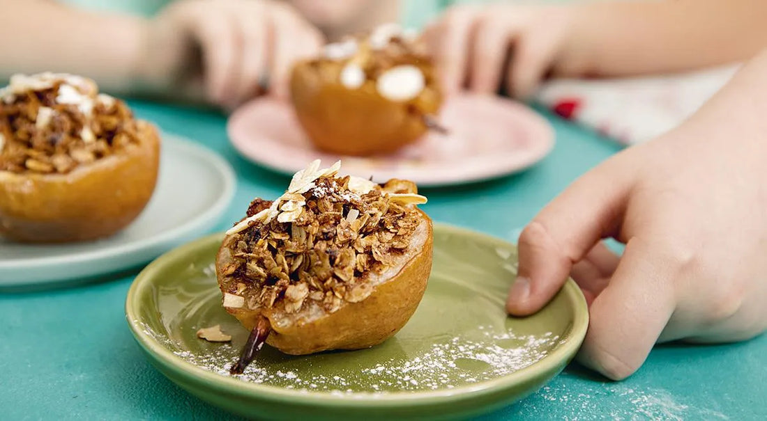 Baked Pears with Nuts and Oatmeal - Walfosbrand.com