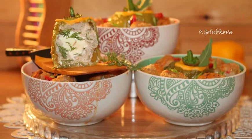 Stuffed Peppers in Pottery Pots - Walfosbrand.com