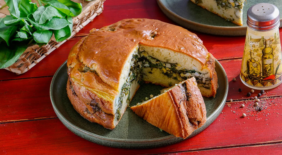 Savory Sorrel Pour Pie (Zalivnoy Pirog s Shchavelem) - Walfosbrand.com