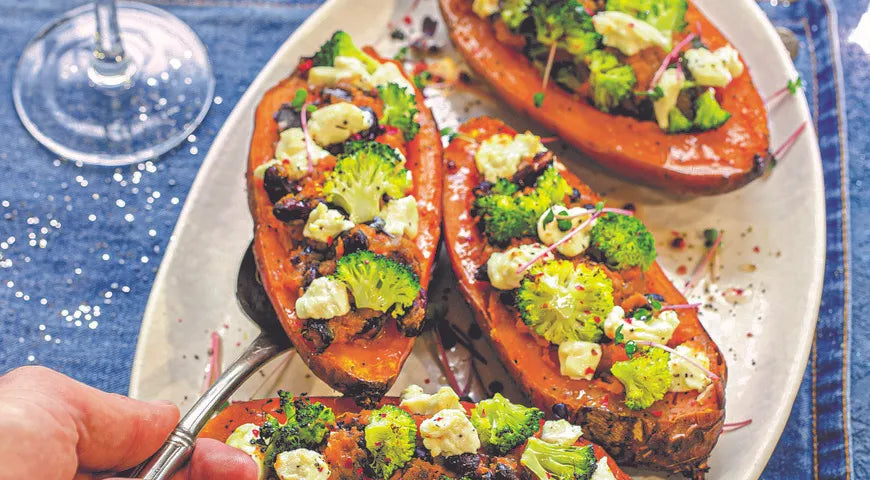 Stuffed Sweet Potatoes with Broccoli and Feta - Walfosbrand.com