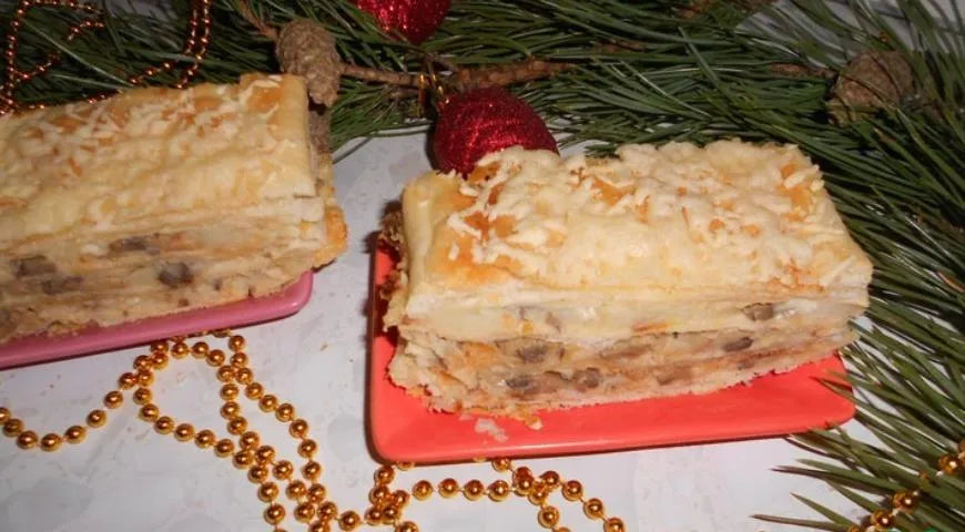 Appetizer Napoleon with Potato and Mushroom Filling - Walfosbrand.com
