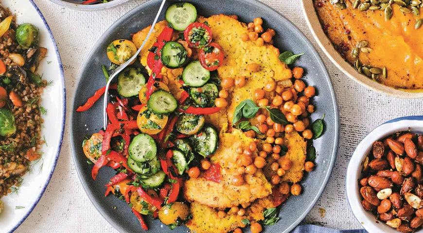 Chickpea Omelette with Fresh Vegetable Salad - Walfosbrand.com