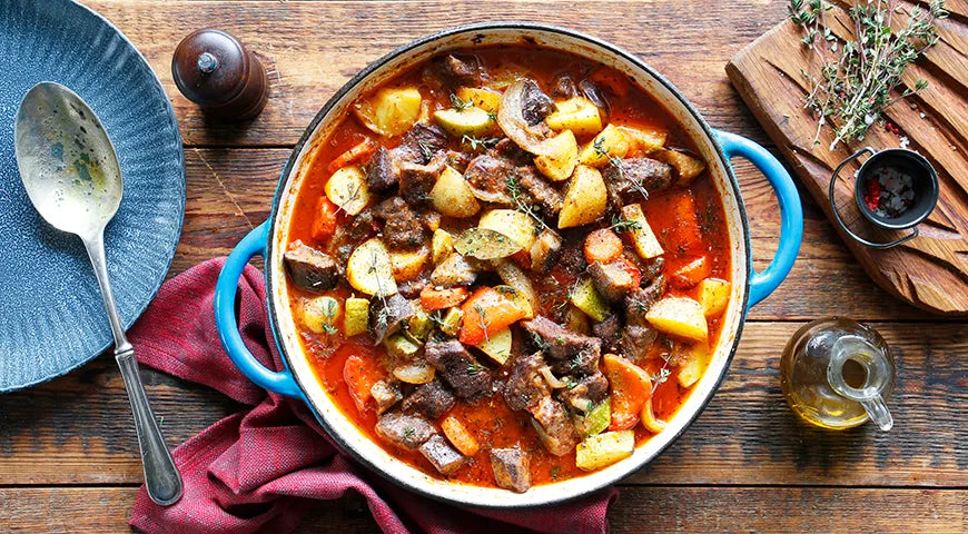 Vegetable and Beef Stew (Овощное рагу с мясом) - Walfosbrand.com