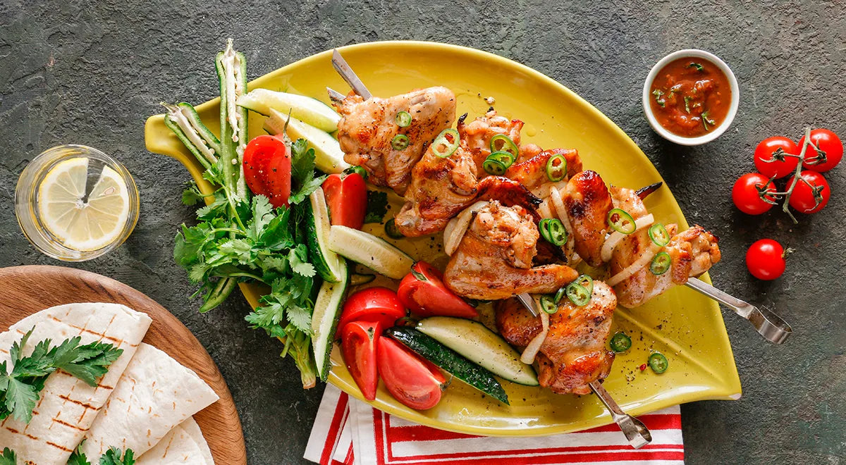 Grilled Chicken Wing Shashlik with Ginger-Soy Marinade - Walfosbrand.com